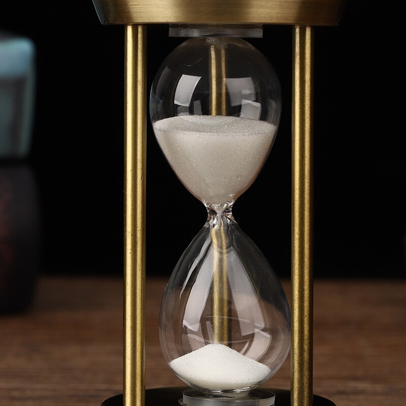 Skorter | 3/5/10 Minutes Retro Metal Craft Hourglass Pendulum Home Office Desktop Arrangement Ornament Sand Timer Sand Glass Decoration