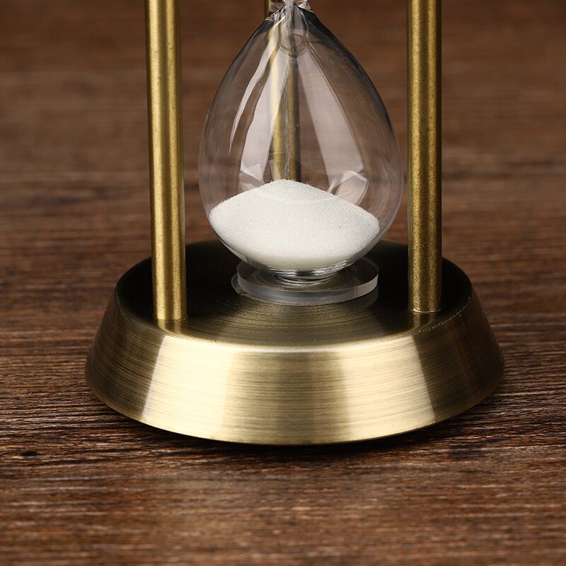 Skorter | 3/5/10 Minutes Retro Metal Craft Hourglass Pendulum Home Office Desktop Arrangement Ornament Sand Timer Sand Glass Decoration