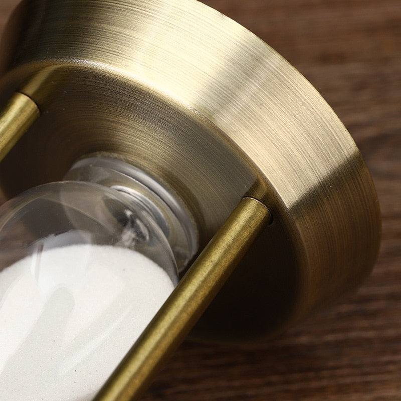 Skorter | 3/5/10 Minutes Retro Metal Craft Hourglass Pendulum Home Office Desktop Arrangement Ornament Sand Timer Sand Glass Decoration