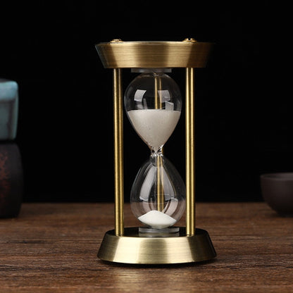 Skorter | 3/5/10 Minutes Retro Metal Craft Hourglass Pendulum Home Office Desktop Arrangement Ornament Sand Timer Sand Glass Decoration