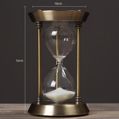 Skorter | 3/5/10 Minutes Retro Metal Craft Hourglass Pendulum Home Office Desktop Arrangement Ornament Sand Timer Sand Glass Decoration