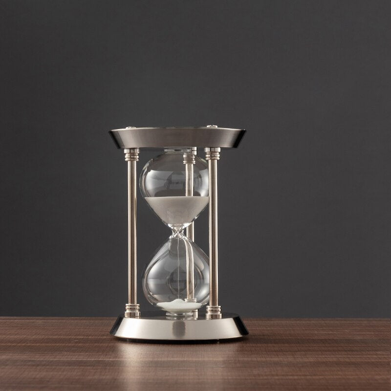 Skorter | 3/5/10 Minutes Retro Metal Craft Hourglass Pendulum Home Office Desktop Arrangement Ornament Sand Timer Sand Glass Decoration