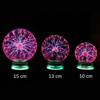 Skorter | PlasmaNova Plasma Ball Night Light | Interactive Lighting | Decorative Table Lamp | Perfect for Home and Office