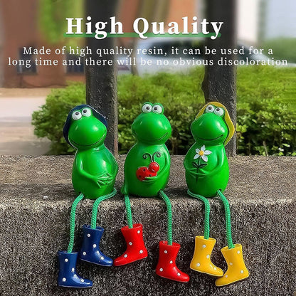 Skorter | 3 Pcs - Lovely Frog Garden Decor