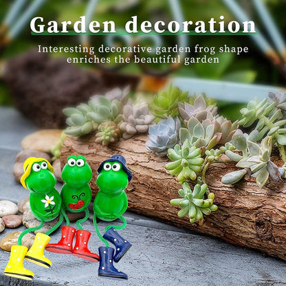 Skorter | 3 Pcs - Lovely Frog Garden Decor
