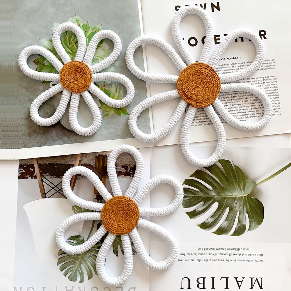 Skorter | 3 Pcs - Bohemian Daisy Flower Wall Decor