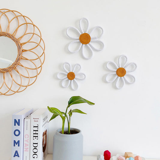 Skorter | 3 Pcs - Bohemian Daisy Flower Wall Decor