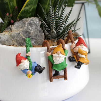 Skorter | 3 Pcs - Resin gnome Pot clamps