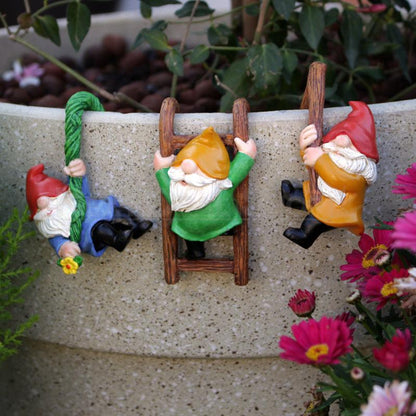 Skorter | 3 Pcs - Resin gnome Pot clamps