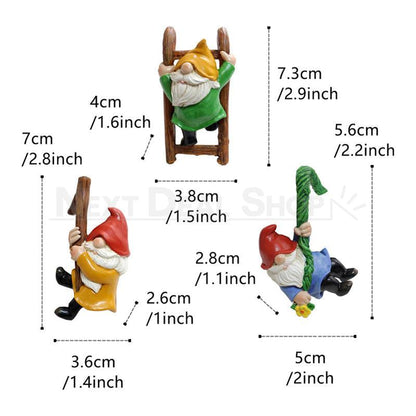 Skorter | 3 Pcs - Resin gnome Pot clamps