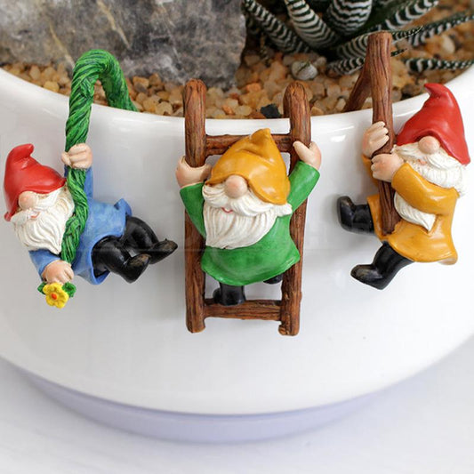 Skorter | 3 Pcs - Resin gnome Pot clamps