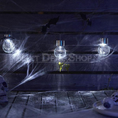 Skorter | 3 Pcs Solar Powered Halloween Cracked Glass Light