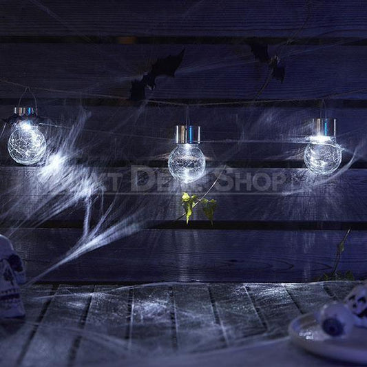Skorter | 3 Pcs Solar Powered Halloween Cracked Glass Light