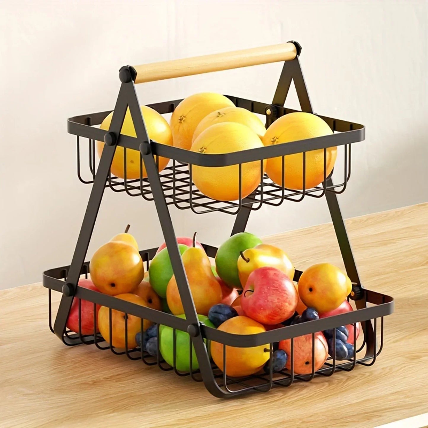 Skorter | 3-Tier Fruit Basket Stand – Space-Saving Kitchen Storage