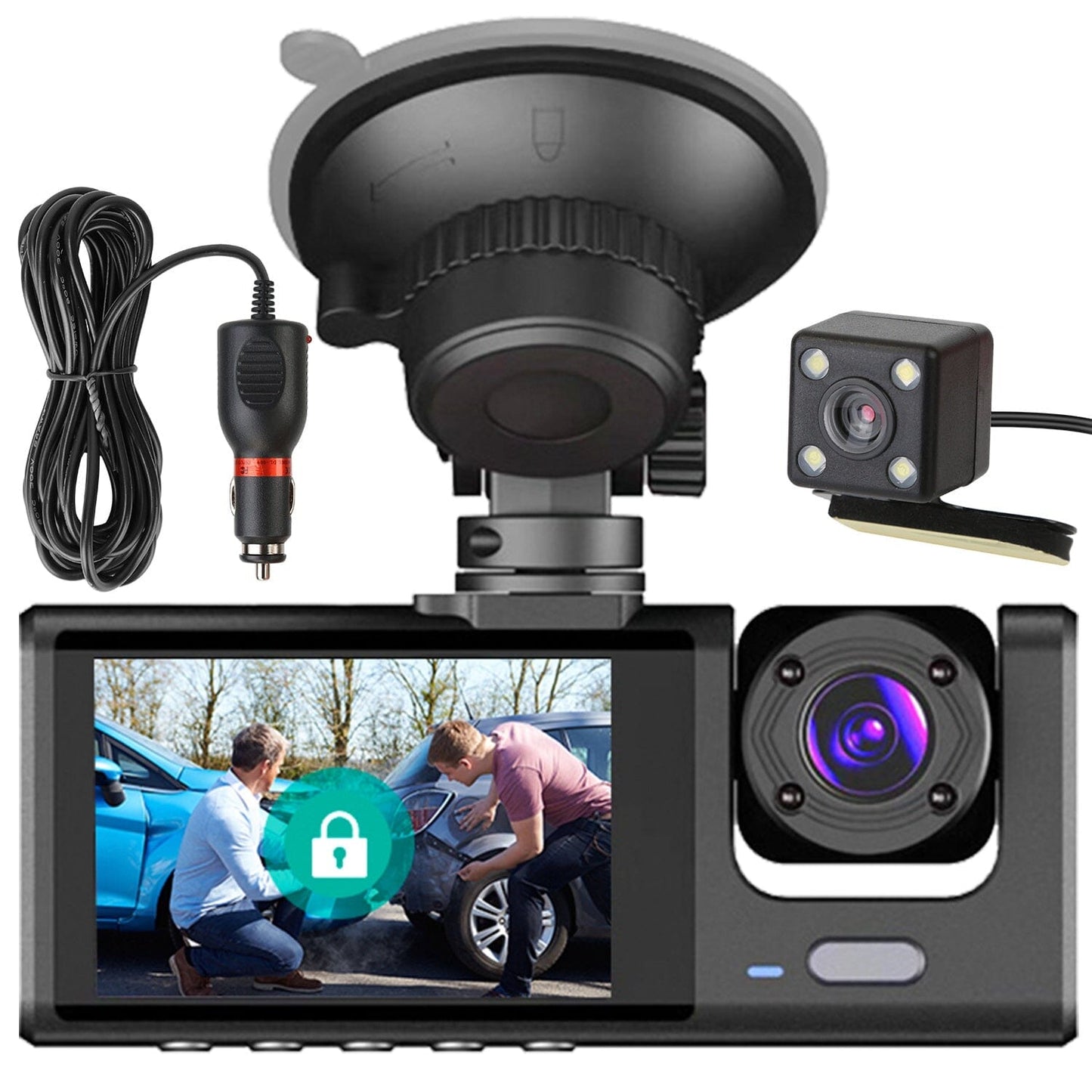 Skorter | 3-channel car DVR dashboard camera video recorder