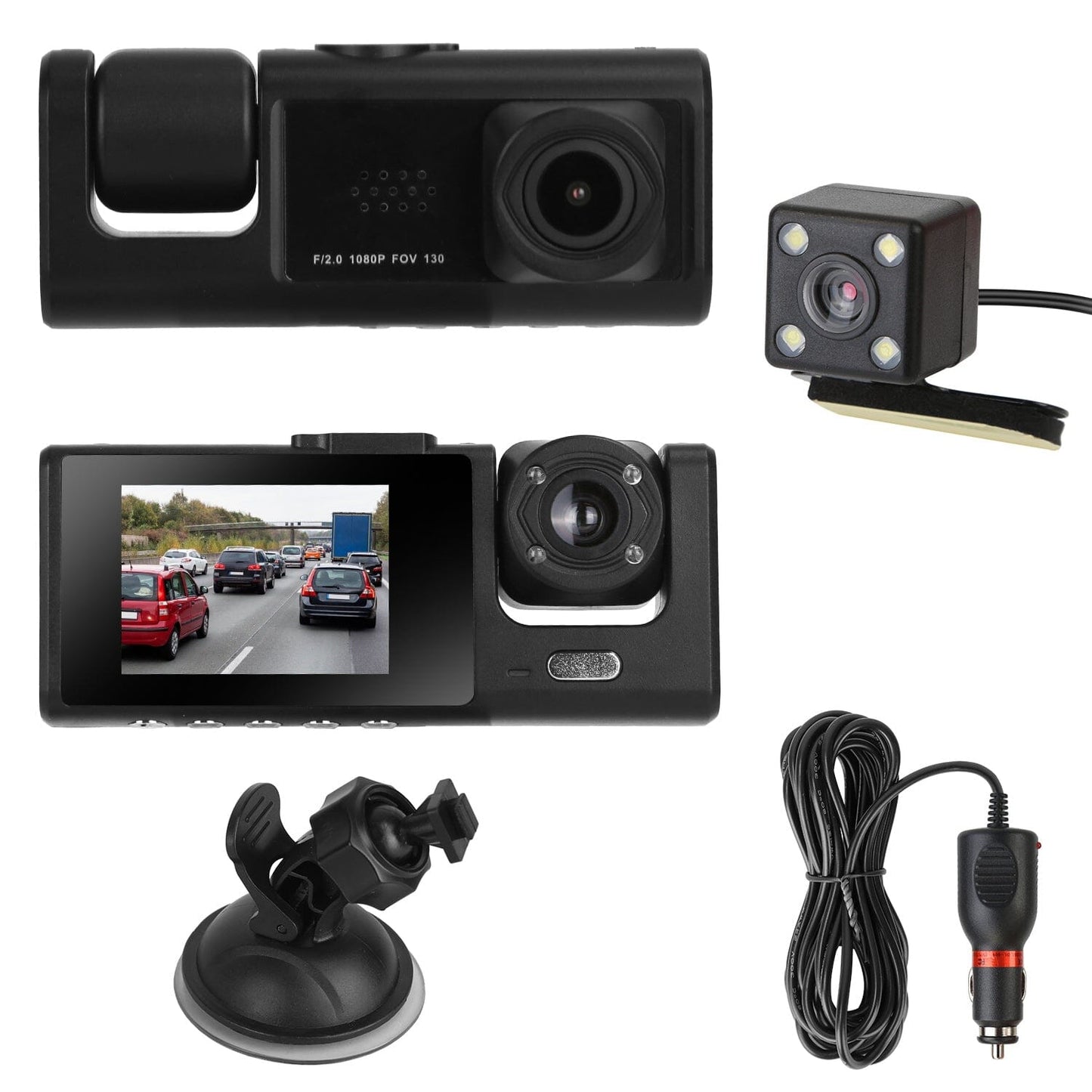 Skorter | 3-channel car DVR dashboard camera video recorder