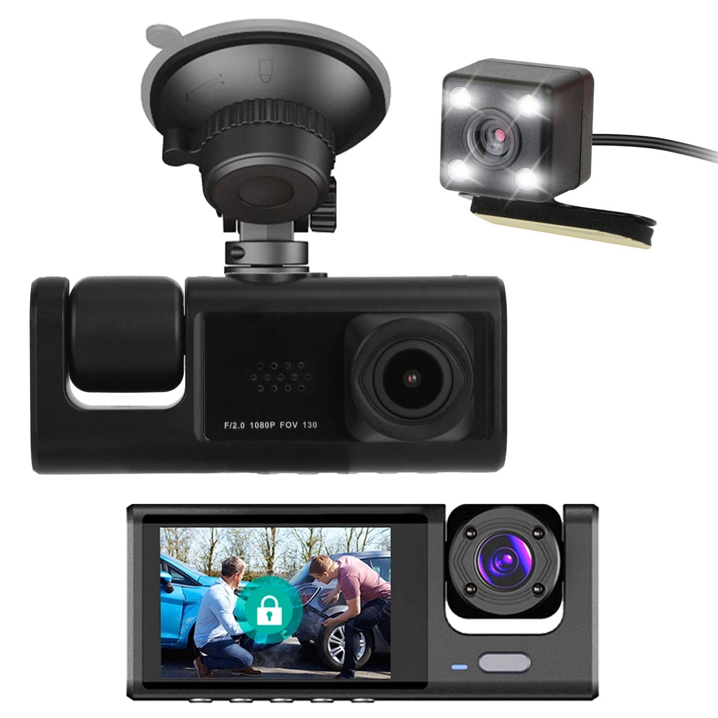 Skorter | 3-channel car DVR dashboard camera video recorder