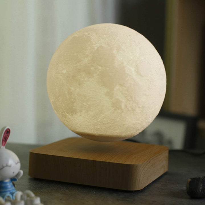 3 Color Rotating Levitating Moon Lamp - SKØRTER