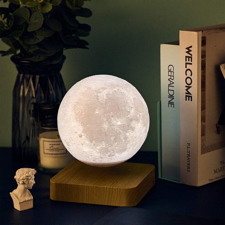 3 Color Rotating Levitating Moon Lamp - SKØRTER