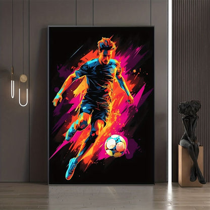 Skorter | Abstract Football and Gaming Canvas Wall Art Set