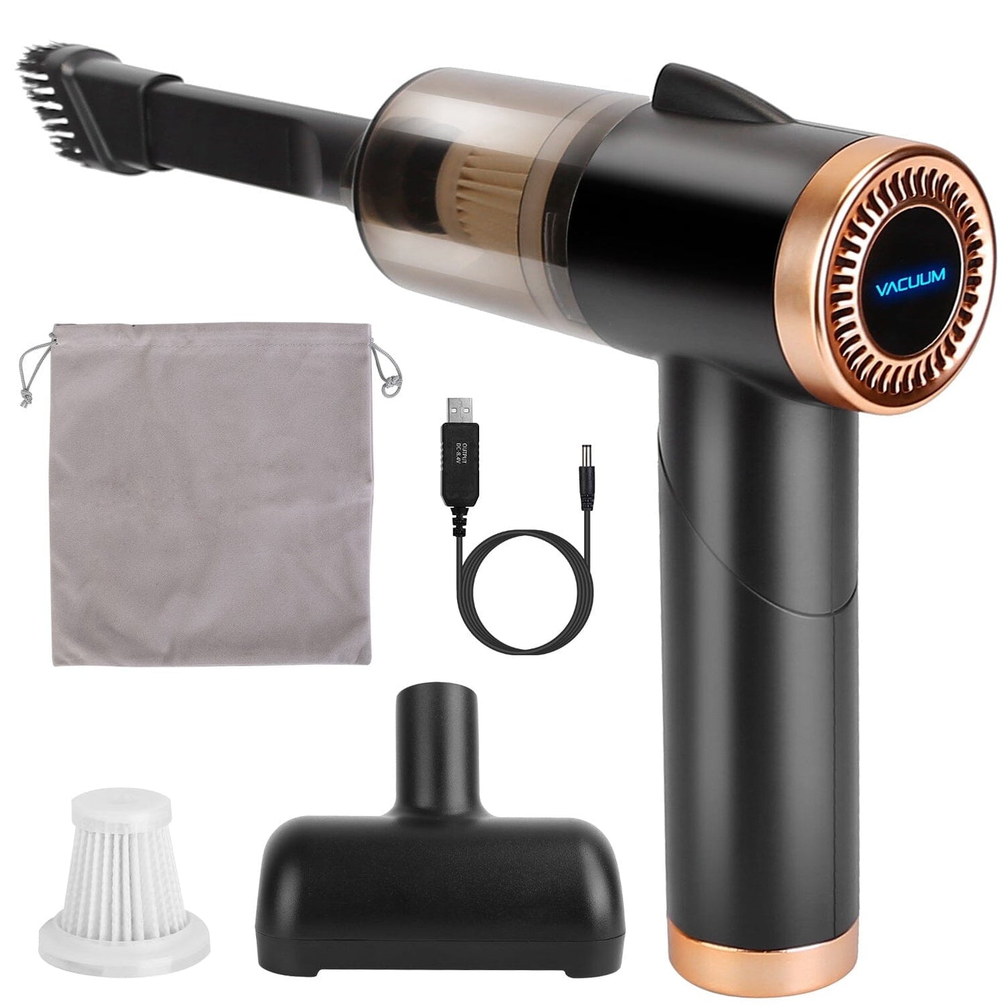 Skorter | 3-in-1 120W Portable Range Vacuum Cleaner with Brush Nozzle