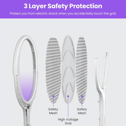 Skorter | 3-in-1 90º Rotating Electric Insect Killer Racket