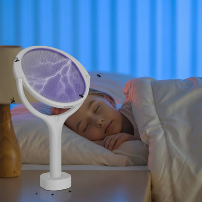 Skorter | 3-in-1 90º Rotating Electric Insect Zapper Racket