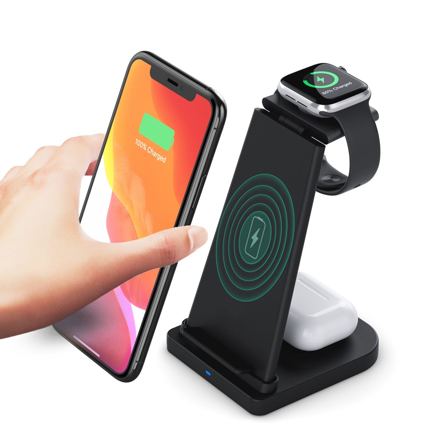 Skorter | 3-in-1 Foldable Fast Wireless Charger Holder