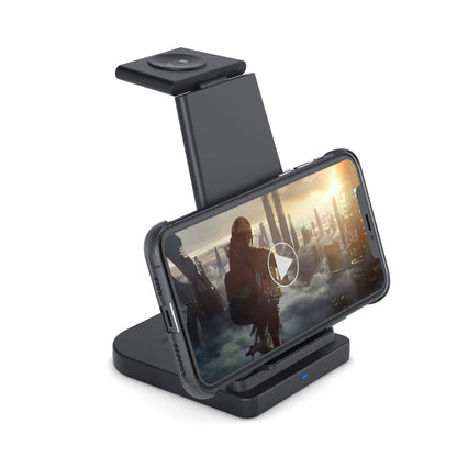 Skorter | 3-in-1 Foldable Fast Wireless Charger Holder