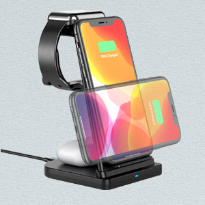Skorter | 3-in-1 Foldable Fast Wireless Charger Holder