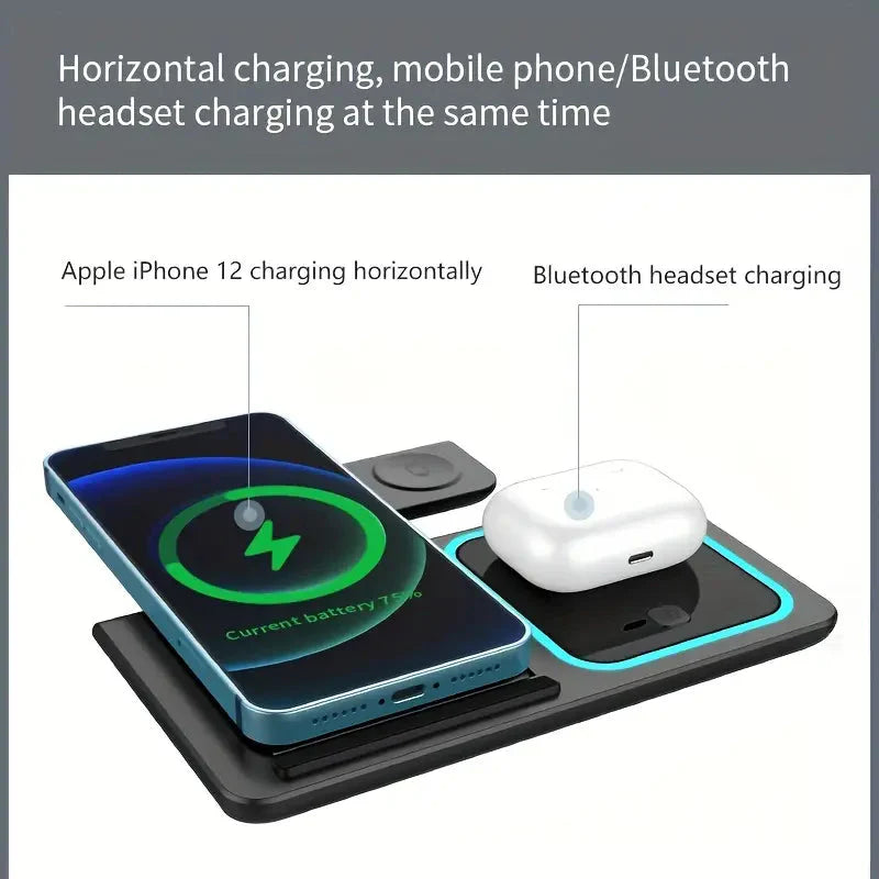 Skorter | 3-in-1 Foldsamboer Fast Wireless Charging Station
