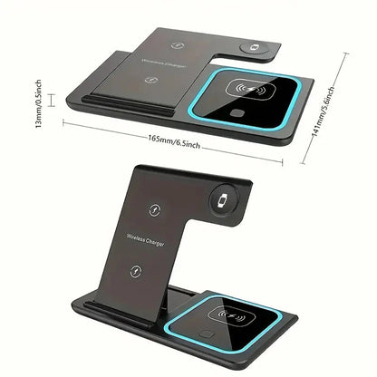 Skorter | 3-in-1 Foldsamboer Fast Wireless Charging Station