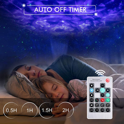 Skorter | 3-in-1 Galaxy Night Light Projector with Remote Control
