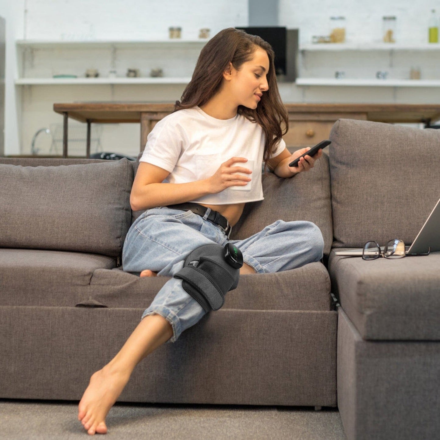 Skorter | 3-in-1 Heat Pads Massage with 3 Level Vibration