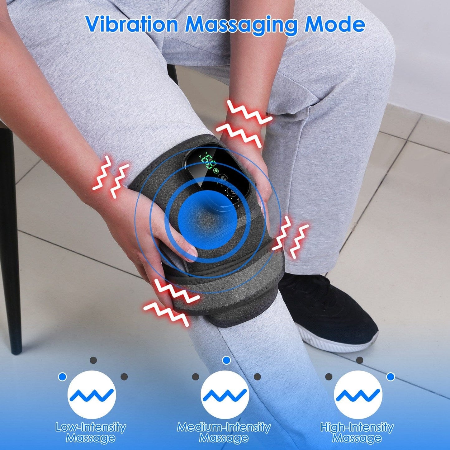 Skorter | 3-in-1 Heat Pads Massage with 3 Level Vibration