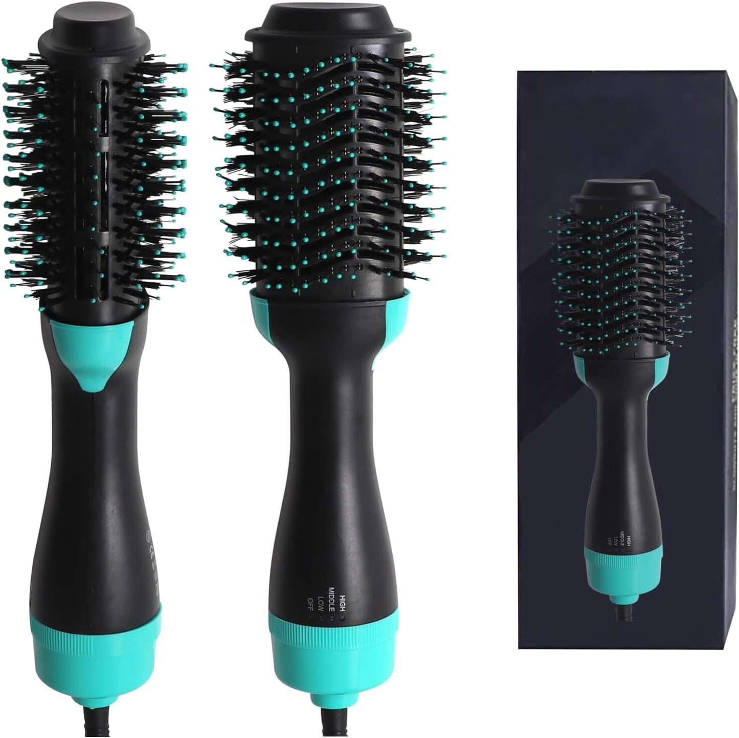 Skorter | 3-in-1 ionic straightening hot brush with anti-scald function