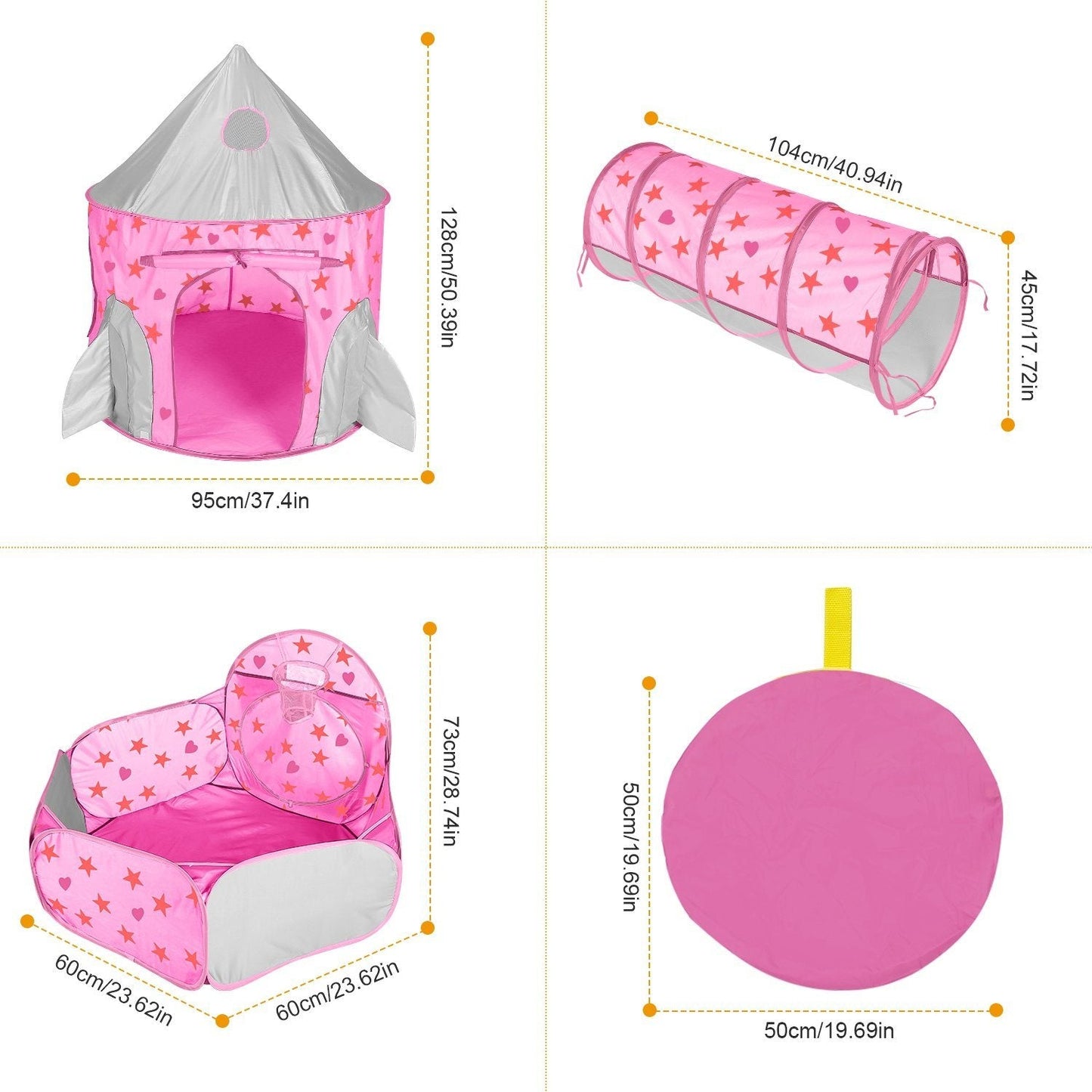 Skorter | 3-in-1 Kids Play Tent Ball Pit Set