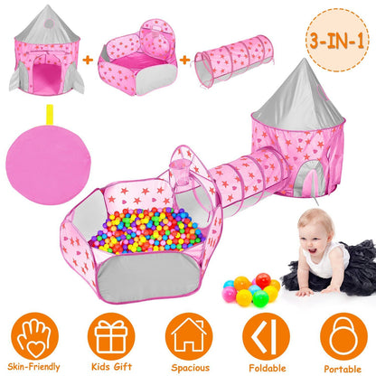 Skorter | 3-in-1 Kids Play Tent Ball Pit Set