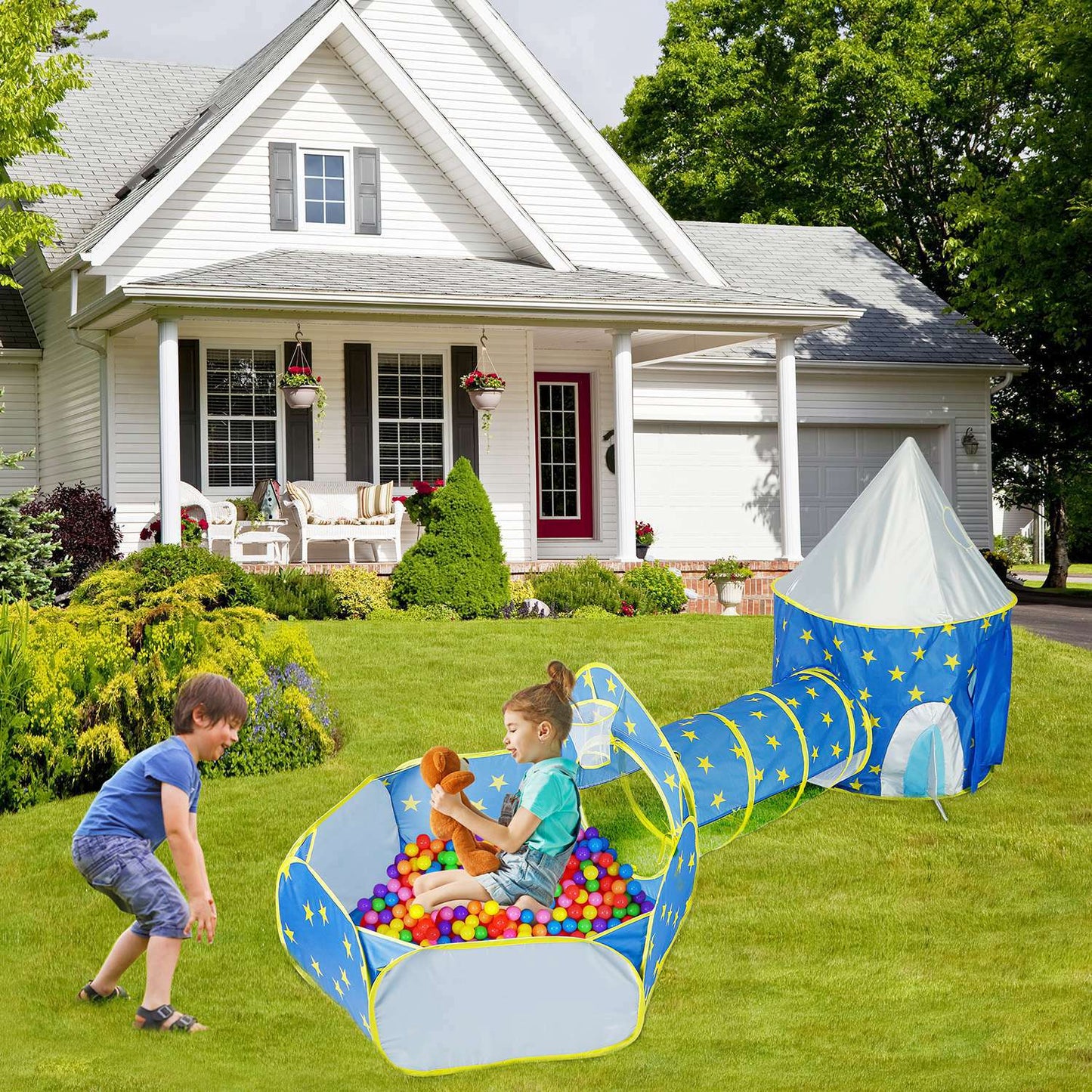 Skorter | 3-in-1 Kids Play Tent Ball Pit Set