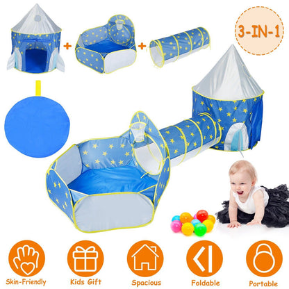 Skorter | 3-in-1 Kids Play Tent Ball Pit Set