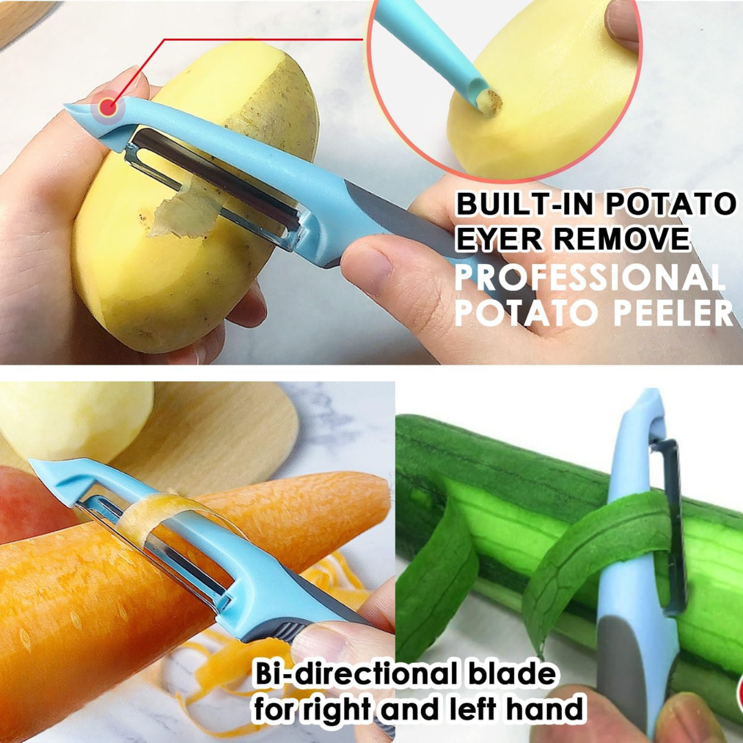 Skorter | 3-in-1 Vegetable Peeler with Julienne Blade