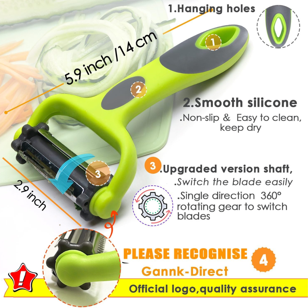 Skorter | 3-in-1 Vegetable Peeler with Julienne Blade