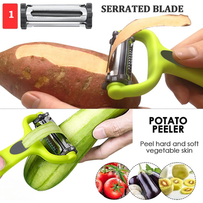 Skorter | 3-in-1 Vegetable Peeler with Julienne Blade