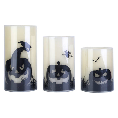 Skorter | 3-Pack: Halloween Battery-Powered Flameless Light with Timer Setting