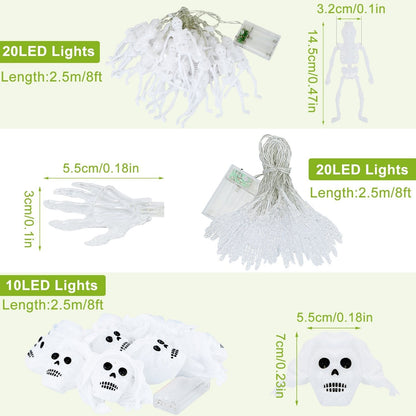Skorter | 3-Pack: Halloween Light String Decorations