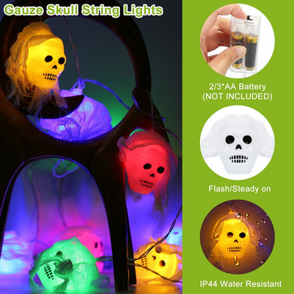Skorter | 3-Pack: Halloween Light String Decorations