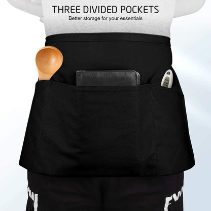 Skorter | 3-Pack: Syntus Serving Aprons with 3 Pockets