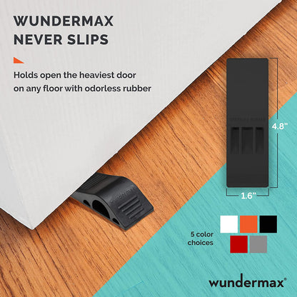 Skorter | 3-Pack: Wundermax Rubber Safety Door Stopper