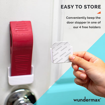 Skorter | 3-Pack: Wundermax Rubber Safety Door Stopper