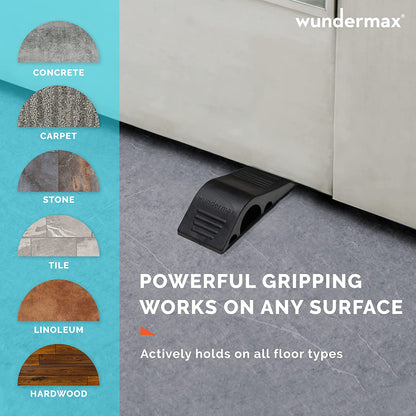 Skorter | 3-Pack: Wundermax Rubber Safety Door Stopper